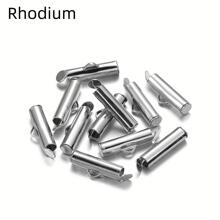 WGRXIRANYKM 25入組/包壓接端帽滑動扣管,diy手鍊連接和珠寶製作縫紉針供應品