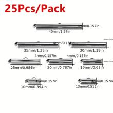 WGRXIRANYKM 25入組/包壓接端帽滑動扣管,diy手鍊連接和珠寶製作縫紉針供應品