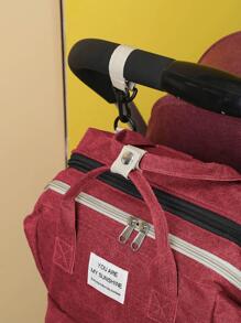 H HIBOBI Large Capacity Detachable Diaper Bag - Red - View 5