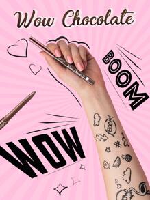 Misslyn CONJUNTO DE MÁSCARA DE SOBRANCELHA E EYELINER À prova d'água, marrom, volumizante, edificável, cria sobrancelhas cheias e volumosas, fixa os pelos da sobrancelha no lugar, com infusão de fibra, cremoso, ultrapigmentado e à prova d'água, cria linhas ousadas e definidas, vegano e crueldade- Livre - Castanho - Visão 10