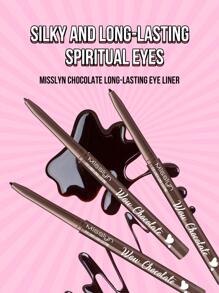 Misslyn CONJUNTO DE MÁSCARA DE SOBRANCELHA E EYELINER À prova d'água, marrom, volumizante, edificável, cria sobrancelhas cheias e volumosas, fixa os pelos da sobrancelha no lugar, com infusão de fibra, cremoso, ultrapigmentado e à prova d'água, cria linhas ousadas e definidas, vegano e crueldade- Livre - Castanho - Visão 8