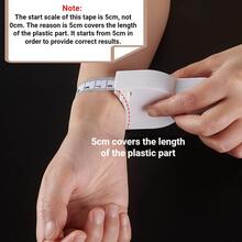 150cm多功能自動可伸縮柔軟的卷尺適用於測量腰,胸部,臀部和身體 - 白色 - 查看 2