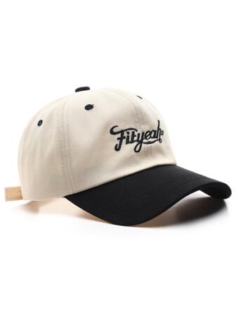 Men Letter Embroidered Baseball Cap Casual