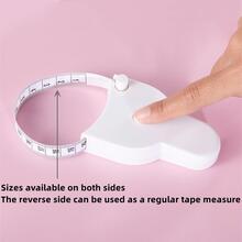 150cm多功能自動可伸縮柔軟的卷尺適用於測量腰,胸部,臀部和身體 - 白色 - 查看 3