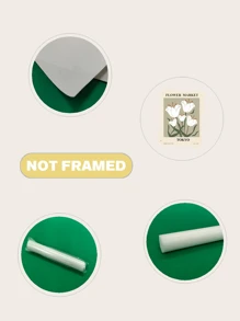 3 Phong Cách Tối Giản Hiện Đại Polyester Có Khung In Hoa Cho Phòng Khách Phòng Ngủ Trang Trí Nội Thất - Nhiều màu - Xem 3