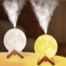 Humidificador Luna con 3 Modos de Luz Blanca y Cálida Aromaterapia.. - Multicolor - Ver 1