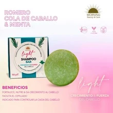 MORNING BEAUTY & CARE Shampoo Sólido Crecimiento Romero Cola De Caballo 100g - Verde - Ver 1