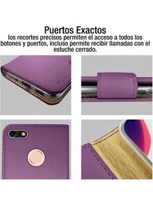 Funda Case Tipo Cartera Premier Diary Para Moto Z2 Play - Morado - Ver 3