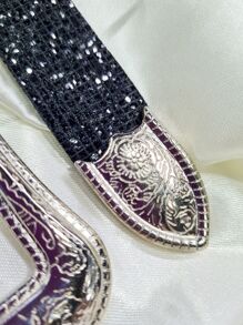 Cinturones De Mujer, Regalo Para Fiesta De Verano - Negro - Ver 3