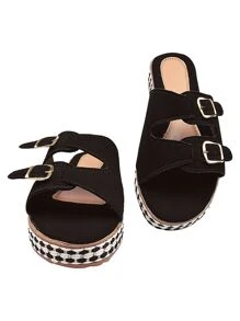 Women Platforms & Wedge Sandals - màu đen - Xem 2