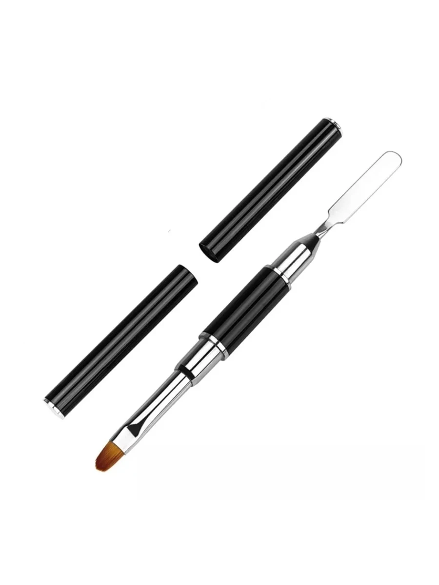 Pincel Para Polygel Uñas - Negro - Ver 1