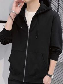 Moletom com Zíper e Capuz Unissex – Blusa de Frio Canguru Casual Confortável Loja do Kiu