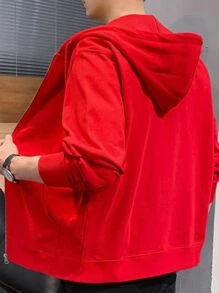 Men Sweatshirts - Red - View 3