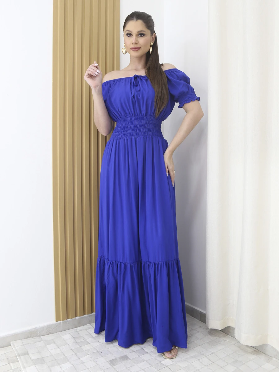 Women Dresses - 寶藍色 - 查看 1