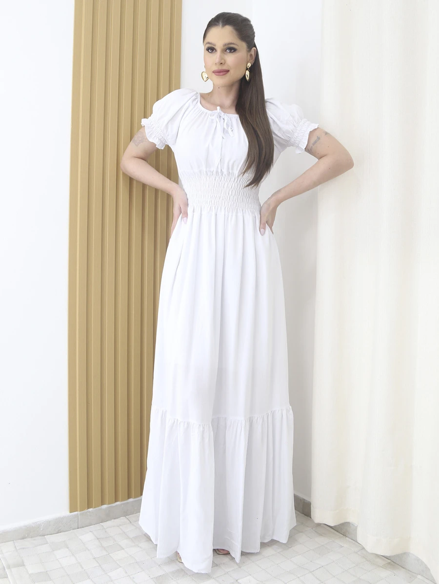 Women Dresses - 白色 - 查看 1