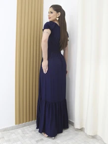 Women Dresses - Navy Blue - View 2