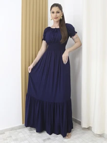 Women Dresses - Navy Blue - View 1