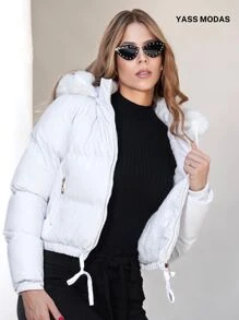 Women Jackets - 白色 - 查看 1