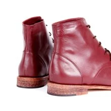 Botín Flat Vino - Rojo - Ver 3