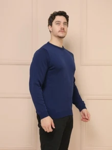 Men Sweaters - 藍色 - 查看 1