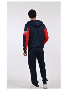 conjunto de pants licra deportivo para hombre caballero de calidad diseño combinado - Gris Claro - Ver 2