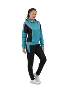 HPC POLO pants conjunto dama mujer deportivo licra casual bonito calidad - Azul menta - Ver 3