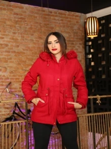 Women Coats - Rojo - Ver 1
