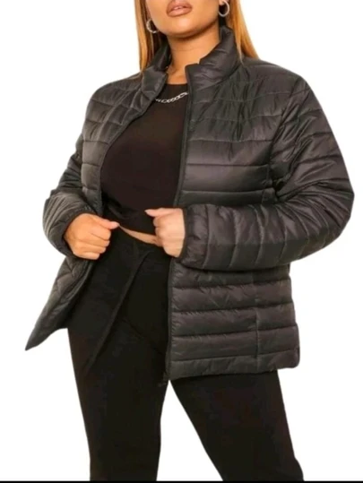 Jaqueta feminina Pluz size de naylon