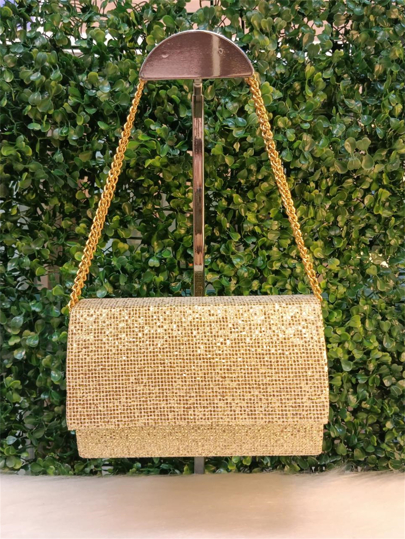 Juzia Bolsas Bolsa de jantar texturizada com brilho alça transversal