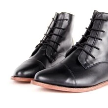 Botín Flat Negro - Negro - Ver 2