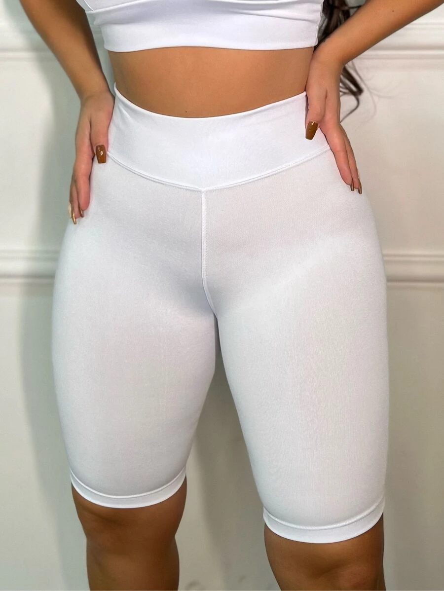 Women Sports Shorts - trắng - Xem 1