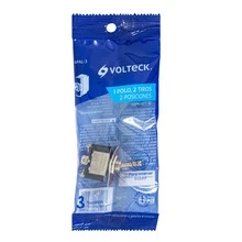 Interruptor de palanca, 3 tornillos, Volteck APAL-3 46443 - Plateado - Ver 3