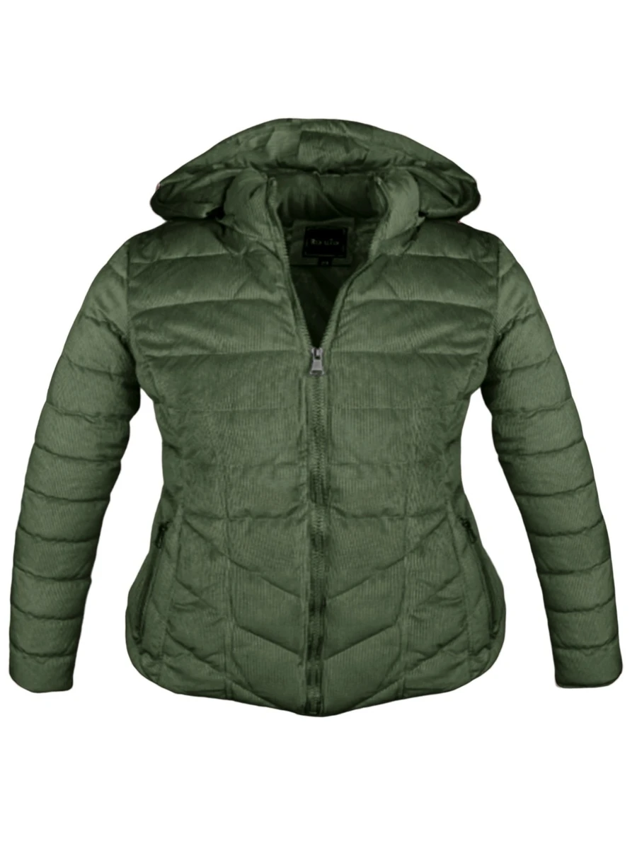 Plus Size Outdoor Clothing Trench Coats Plus Size - Olive Green - View 1