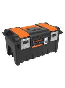 Caja p/herramienta 19" c/compartimentos y broches metálicos 11811 - Negro - Ver 3