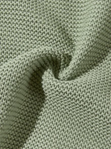 1 件婴儿纯色荷叶边柔软精纺襁褓毯爱心情人节 - 綠色 - 查看 6