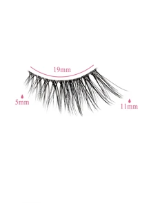 20pairs Cat Eye False Eyelashes - Black - View 6