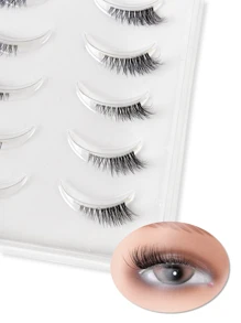 20pairs Cat Eye False Eyelashes - Black - View 4