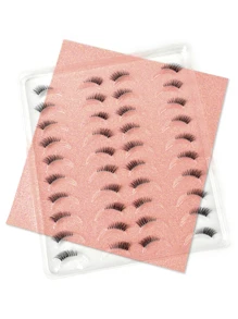 20pairs Cat Eye False Eyelashes - Black - View 3