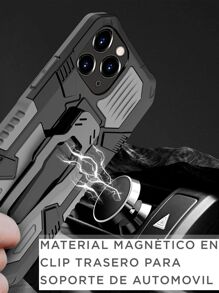 Case Cover With Clip For Oppo Reno 6 5G Robot Clip - Preto - Visão 6