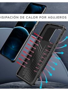 Case Cover With Clip For Oppo Reno 6 5G Robot Clip - Preto - Visão 4