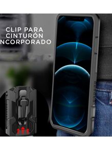 Case Cover With Clip For Oppo Reno 6 5G Robot Clip - Preto - Visão 2