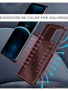 Case Cover With Clip For Oppo Reno 6 5G Robot Clip - 咖啡棕 - 查看 3