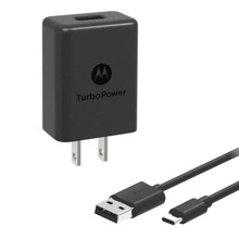 Cargador Turbo Moto _rola Tipo C - Negro - Ver 1