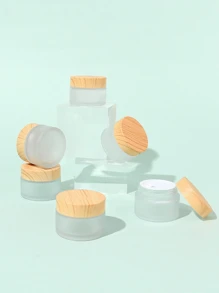 Portable Cosmetic Jar, 6pcs 30ML Glass Beauty Container For Travel - Multicolor - View 1