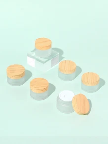 Portable Cosmetic Jar, 6pcs 30ML Glass Beauty Container For Travel - Multicolor - View 2