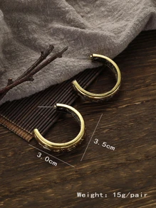 1 pereche de pălărie de cowboy din aliaj, în stil occidental, european și american, potcoavă, cactus, cercei cu cerc deschis pentru femei în formă de inimă, pentru purtarea zilnică