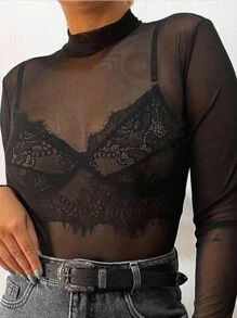 Women Bodysuits - màu đen - Xem 1