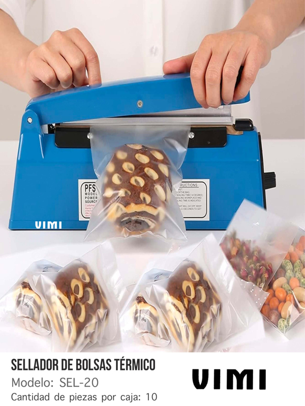 Selladora de Acero para Bolsas De 20cm Máquina De Sellado Al Vacío En Seco