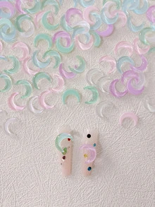 20 Chiếc Ngẫu Nhiên Màu Hỗn Hợp Hình Mặt Trăng Tự Làm Móng Tay Nghệ Thuật Trang Trí Móng Tay Quyến Rũ Móng Đá Quý Đồ Dùng Làm Móng - Nhiều màu - Xem 1