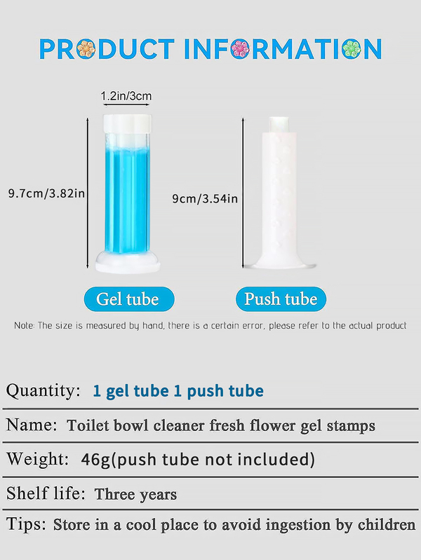 1pc Toilet Deodorizer, Gel Flower Air Freshener For Bathroom SHEIN USA